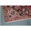 Image 2 : 100% handmade Iranian "Kashan"wool area carpet with center medallion, red background and overall flo
