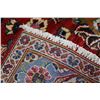 Image 3 : 100% handmade Iranian "Kashan"wool area carpet with center medallion, red background and overall flo