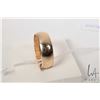 Image 2 : Two 10kt yellow gold wedding band including gent's sized 12.5 and ladies sized 5.75