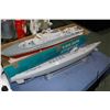 Image 3 : Two vintage radio controlled, battery powered German war ships including Schnellboot Wiesel 43" long