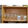 Image 1 : Selection of quality crystal stemware, consignor purports purchased from Birks including eight each 