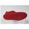 Image 11 : Pair of vintage red leather shoes marked "Louis Vuitton and Kanye West" Don red style, Size 8. Seria