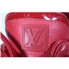 Image 17 : Pair of vintage red leather shoes marked "Louis Vuitton and Kanye West" Don red style, Size 8. Seria