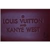 Image 30 : Pair of vintage red leather shoes marked "Louis Vuitton and Kanye West" Don red style, Size 8. Seria