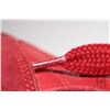 Image 32 : Pair of vintage red leather shoes marked "Louis Vuitton and Kanye West" Don red style, Size 8. Seria