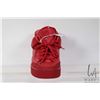 Image 3 : Pair of vintage red leather shoes marked "Louis Vuitton and Kanye West" Don red style, Size 8. Seria