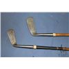 Image 2 : Two antique Scottish hickory shaft golf clubs including W.M. Gibson Star Special Jigger and a Argyle