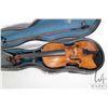 Image 2 : Antique violin with paper label "George Kloz Mittenwald 1774" 24" in length in fitted hard case and 