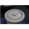 Image 3 : Five gallon Robinson Ransbottom crock with covertible lid and brown glazed interior . Note: Not avai