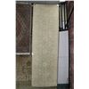 Image 1 : 100% wool blended fade carpet runner in taupes, cream and blue, 32" X 99"