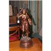 Image 2 : Pair of complimenting Spelter figures "Brises-Du- Sud par Rancoulet" each on a plinth and each 22" i