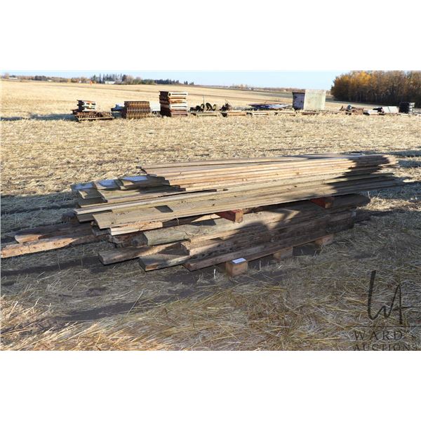 Large assortment of predominantly vintage barn wood including dimensional lumber and siding    Pleas