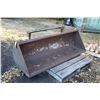 Image 1 : Loader bucket and crudely made skid steer attachment 72" wide    Please note: Viewing to take place 