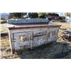 Image 1 : Large work bench, wooden construction with metal top, 39" X 80" X 36" deep    Please note: Viewing t