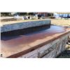Image 2 : Large work bench, wooden construction with metal top, 39" X 80" X 36" deep    Please note: Viewing t