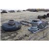 Image 1 : Two sets of aircraft landing gears and four 24" aircraft wheels, one with old tire