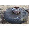 Image 2 : Two sets of aircraft landing gears and four 24" aircraft wheels, one with old tire