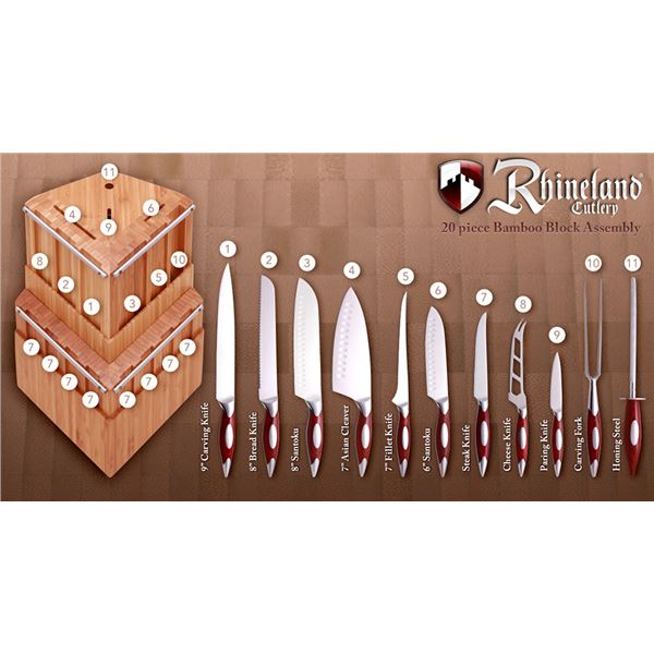Rhineland 20pc Classic Knife Set