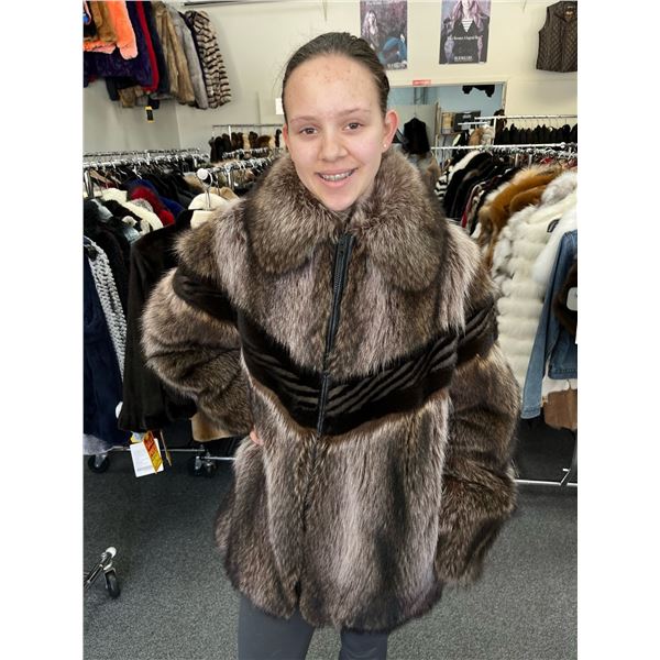 Women's Raccoon and Mink coat