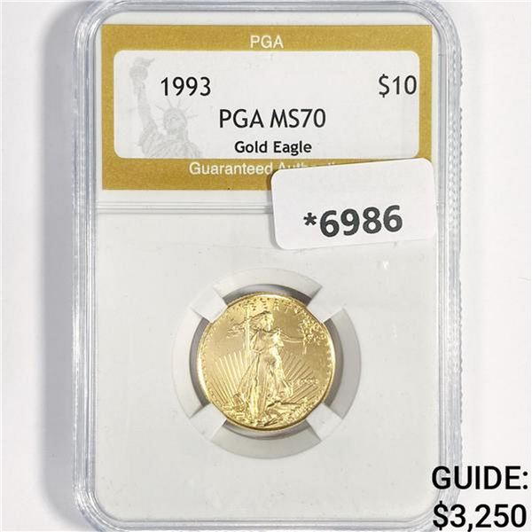 1993 $10 Gold Eagle PGA-MS70