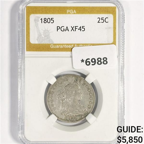 1805 Draped Bust Quarter PGA-XF45