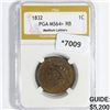 Image 1 : 1832 Med Letters Coronet Head Large Cent
