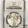 Image 1 : 1922 Silver Peace Dollar NGC-MS63