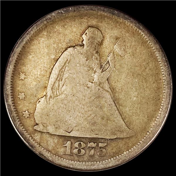 1875-S Twenty Cent Piece NICELY CIRCULATED