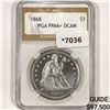 Image 1 : 1868 Silver Trade Dollar PGA-PR66+ DCAM