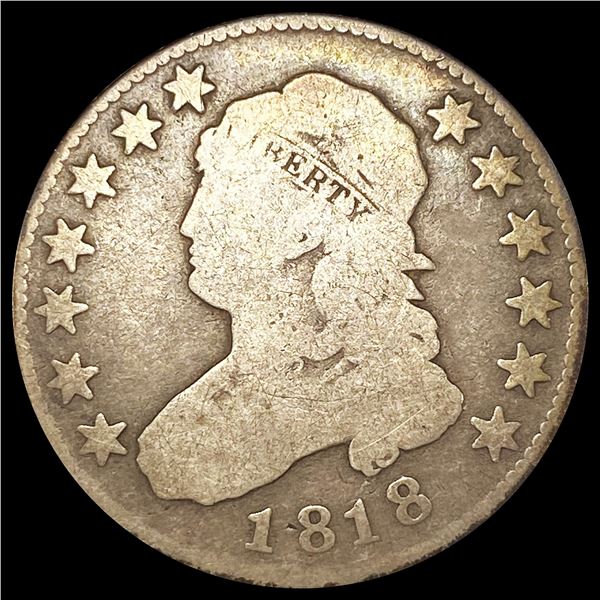 1818 Capped Bust Quarter NICELY CIRCULATED