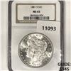 Image 1 : 1881-S Morgan Silver Dollar NGC-MS65