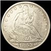 Image 1 : 1853 Arrows Seated Liberty Half Dollar CLOSELY