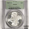 Image 1 : 1881-S Morgan Silver Dollar PCGS-MS64