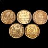 Image 2 : (5) Wheat Cents UNCIRCULATED