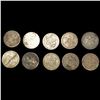 Image 1 : (10) Misc 3 Cent Silver Pieces NICELY CIRCULATED