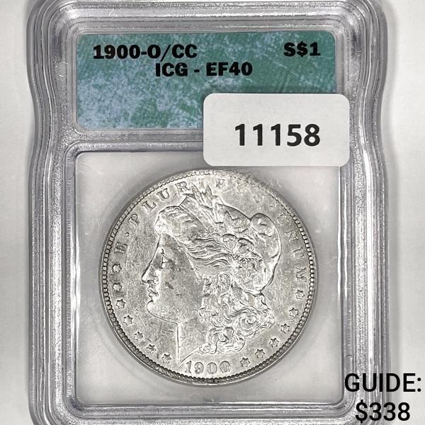 1900-O/CC Morgan Silver Dollar ICG-EF40