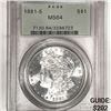 Image 1 : 1881-S Morgan Silver Dollar PCGS-MS64