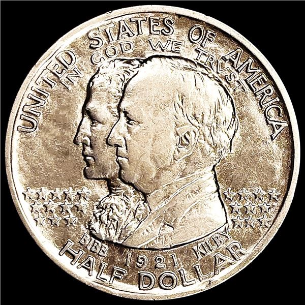 1921 Alabama Half Dollar ABOUT UNCIRCULATED