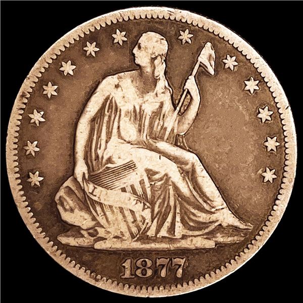 1877-S Seated Liberty Half Dollar NICELY