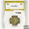 Image 1 : 1831 Capped Bust Quarter PGA-MS63