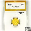 Image 1 : 1929 $2.50 Gold Quarter Eagle PGA-MS64+