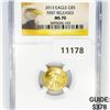 Image 1 : 2013 $5 1/10oz American Gold Eagle NGC-MS70