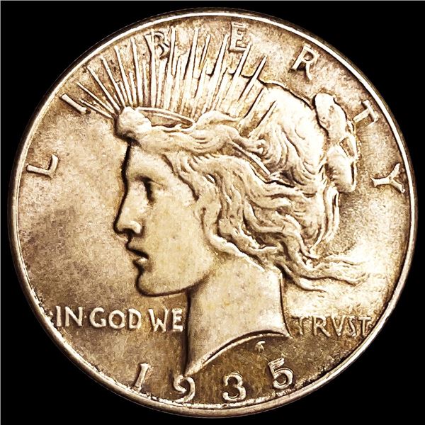 1935 Silver Peace Dollar CLOSELY UNCIRCULATED