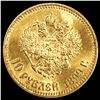 Image 2 : 1899 Russian Gold 10 Roubles UNCIRCULATED