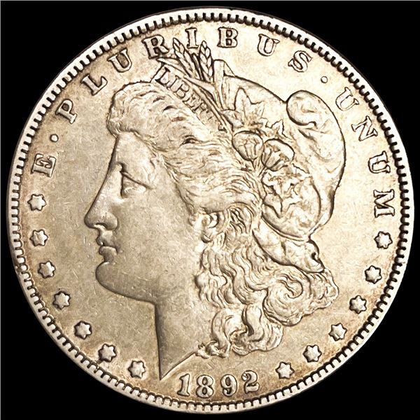 1892 Morgan Silver Dollar NEARLY UNCIRCULATED