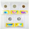 Image 2 : 1892-1976 Set (5) 2 1C, 1 5C, 2 25C ANACS-PF, AU,