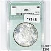 Image 1 : 1885 Morgan Silver Dollar NTC-MS64