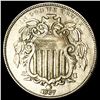 Image 1 : 1867 Shield Nickel CLOSELY UNCIRCULATED