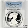 Image 1 : 2022-W Silver Eagle PCGS-PR69 DCAM, 1st Day Issue