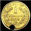 Image 2 : 1852 Rare Gold Dollar NICELY CIRCULATED